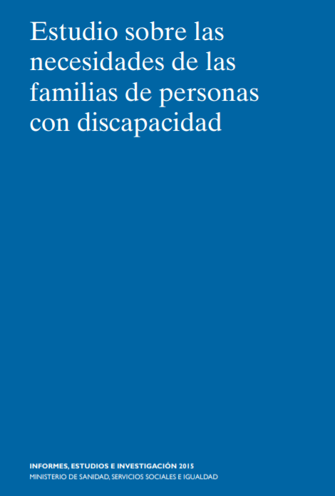 portada Estudio sobre las necesidades de las familias de personas con discapacidad