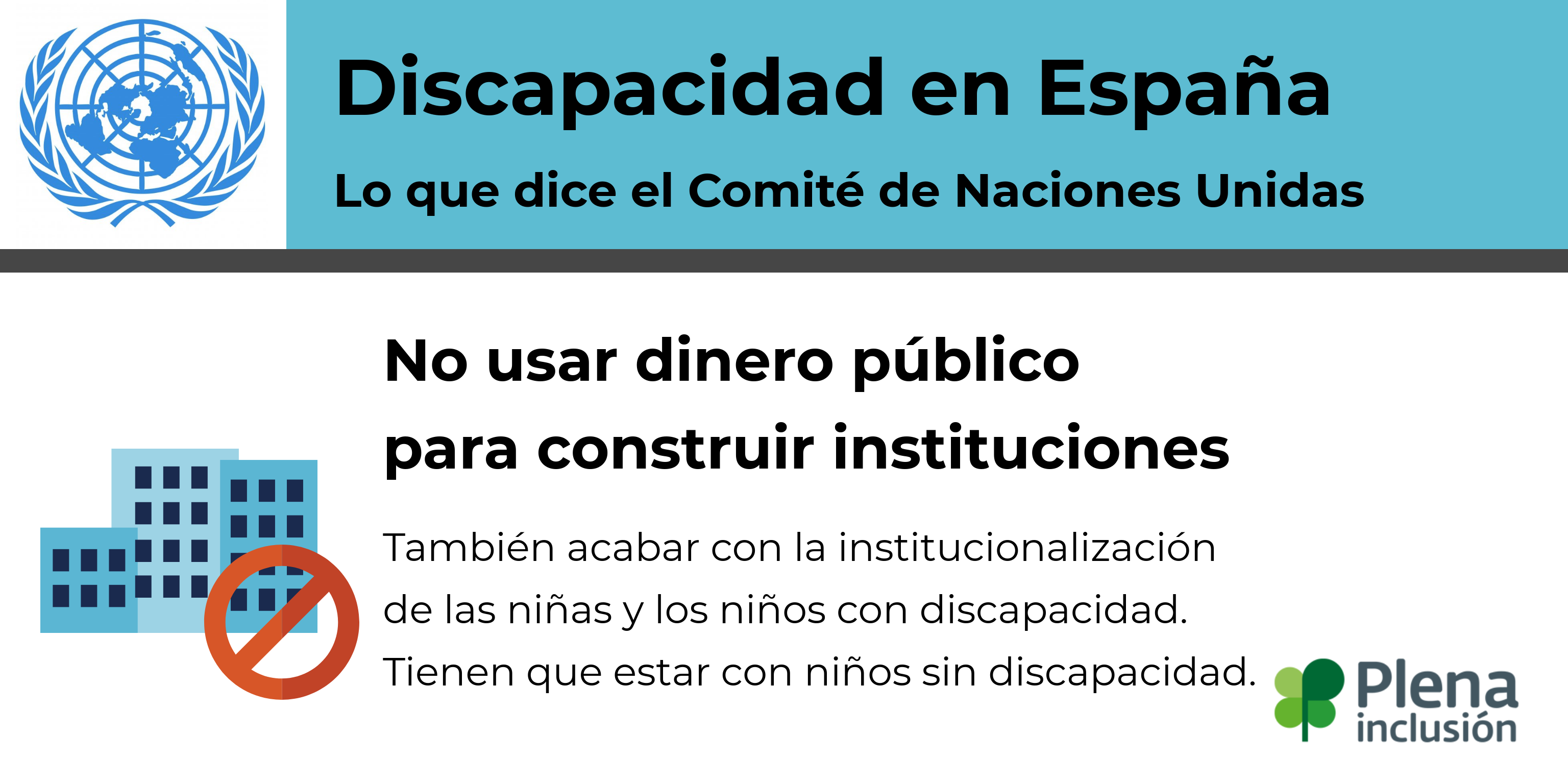 Ir a : Lo que dice el Comité: España no debe usar dinero público para construir instituciones