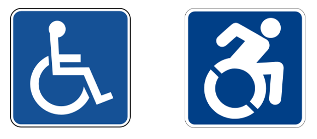 símbolo sia internacional accesibilidad 2 versiones
