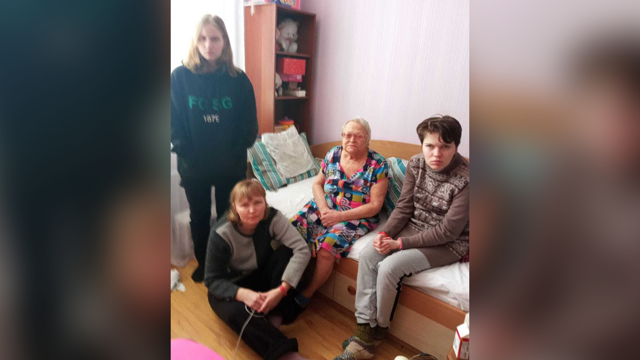 Familia de persona con discapacidad atrapada en Kiev