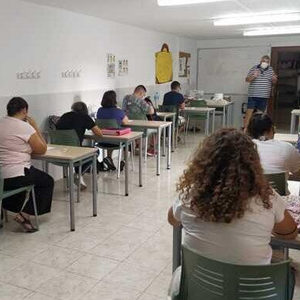 Ir a Un grupo de 26 melillenses con discapacidad intelectual participaron en el examen de oposiciones del Estado