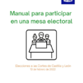 portada Manual para participar en una mesa electoral en Castilla y León. Lectura fácil