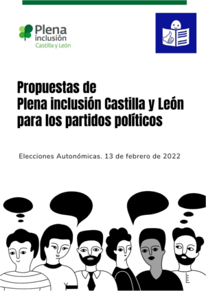Ver Propuestas de Plena inclusión Castilla y León a los partidos políticos en lectura fácil
