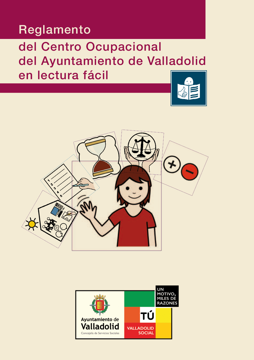 portada Reglamento del Centro Ocupacional del Ayuntamiento de Valladolid en lectura fácil