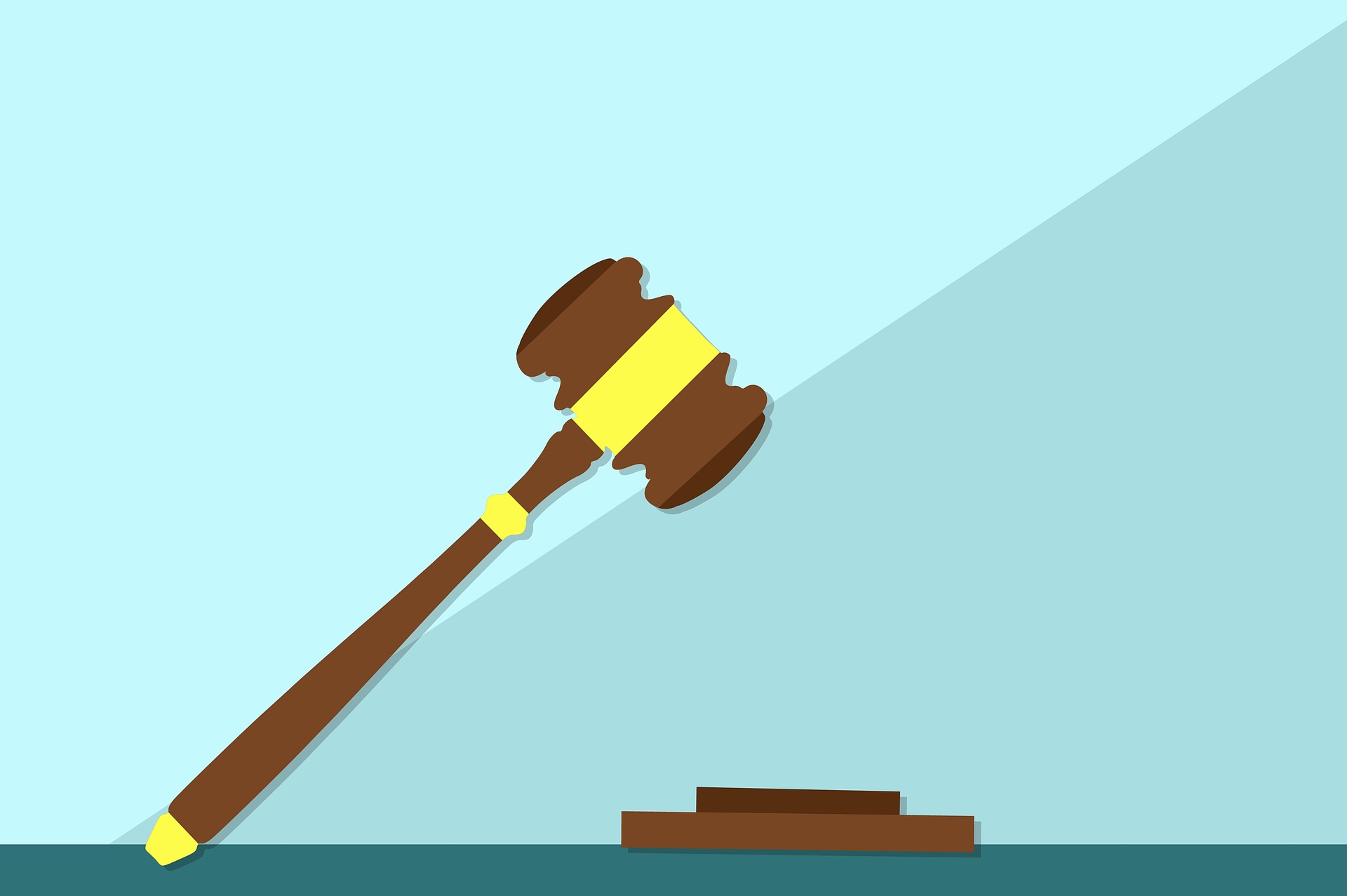 ilustración justicia mazo mazo juicio
