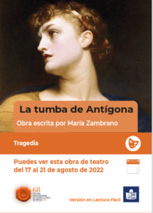 Ir a Lee el programa en lectura fácil de ‘La tumba de Antígona’, pieza de María Zambrano que se estrena en el Festival de Mérida