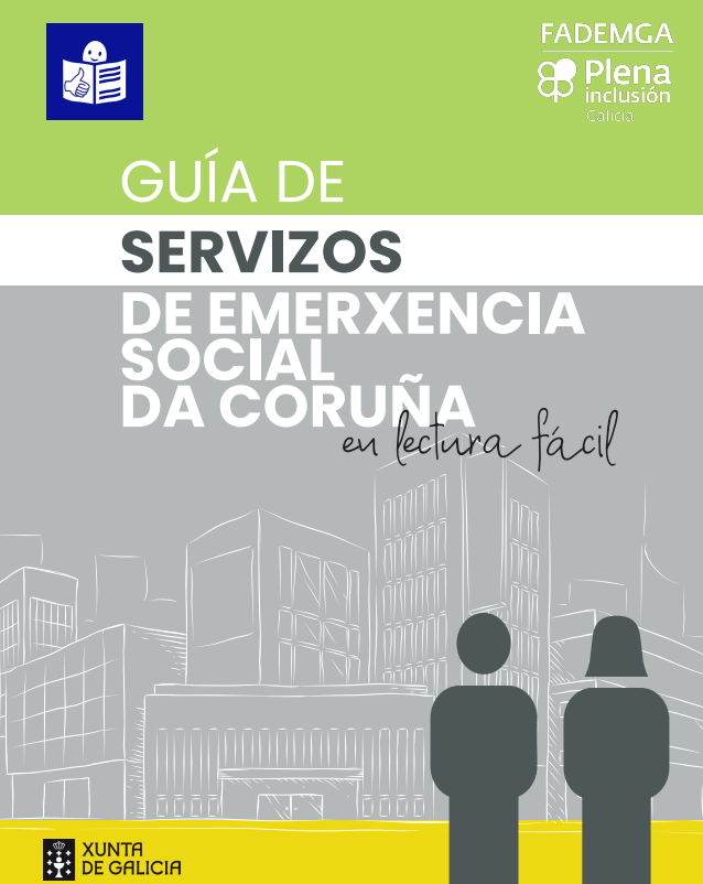 portada Guia de servizos de emerxencia social. Coruña, 2021. Lectura fácil