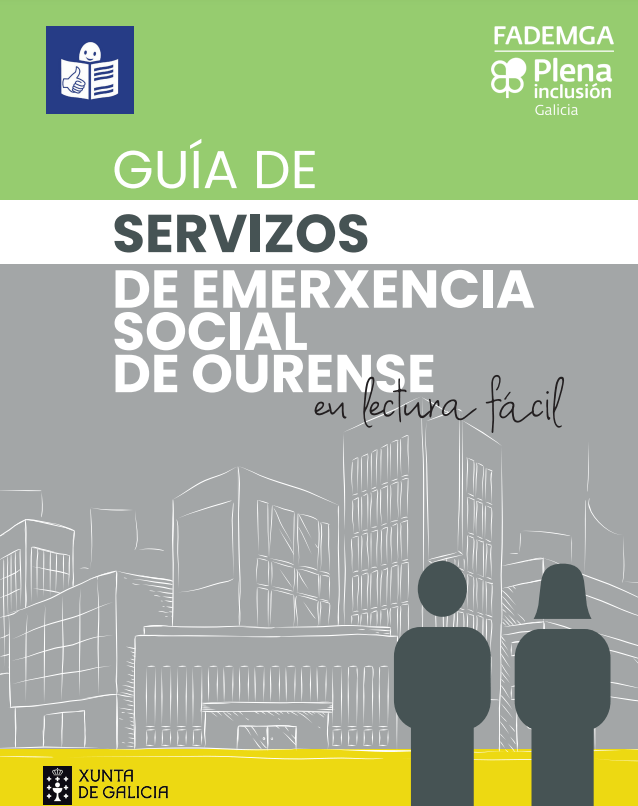 portada Guia de servizos de emerxencia social. ourense 2021. Lectura fácil