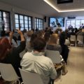 momento de la presentación en Bilbao, sala llena