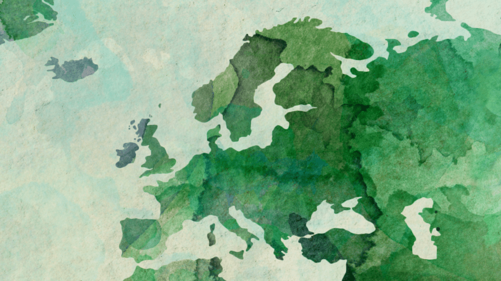 acuarela mapa europa