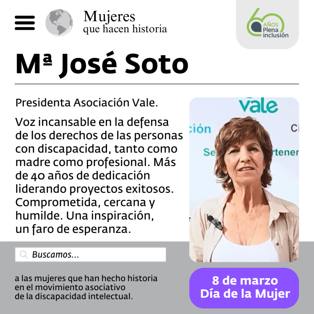 María José Soto. Presidenta de la Asociación Vale