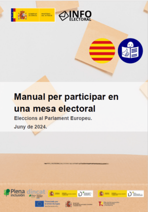 Ver Manual de mesa. Elecciones europeas 2024. Catalán. Lectura fácil