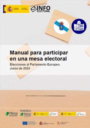 Ver Manual de mesa. Elecciones europeas 2024. Gallego. Lectura fácil
